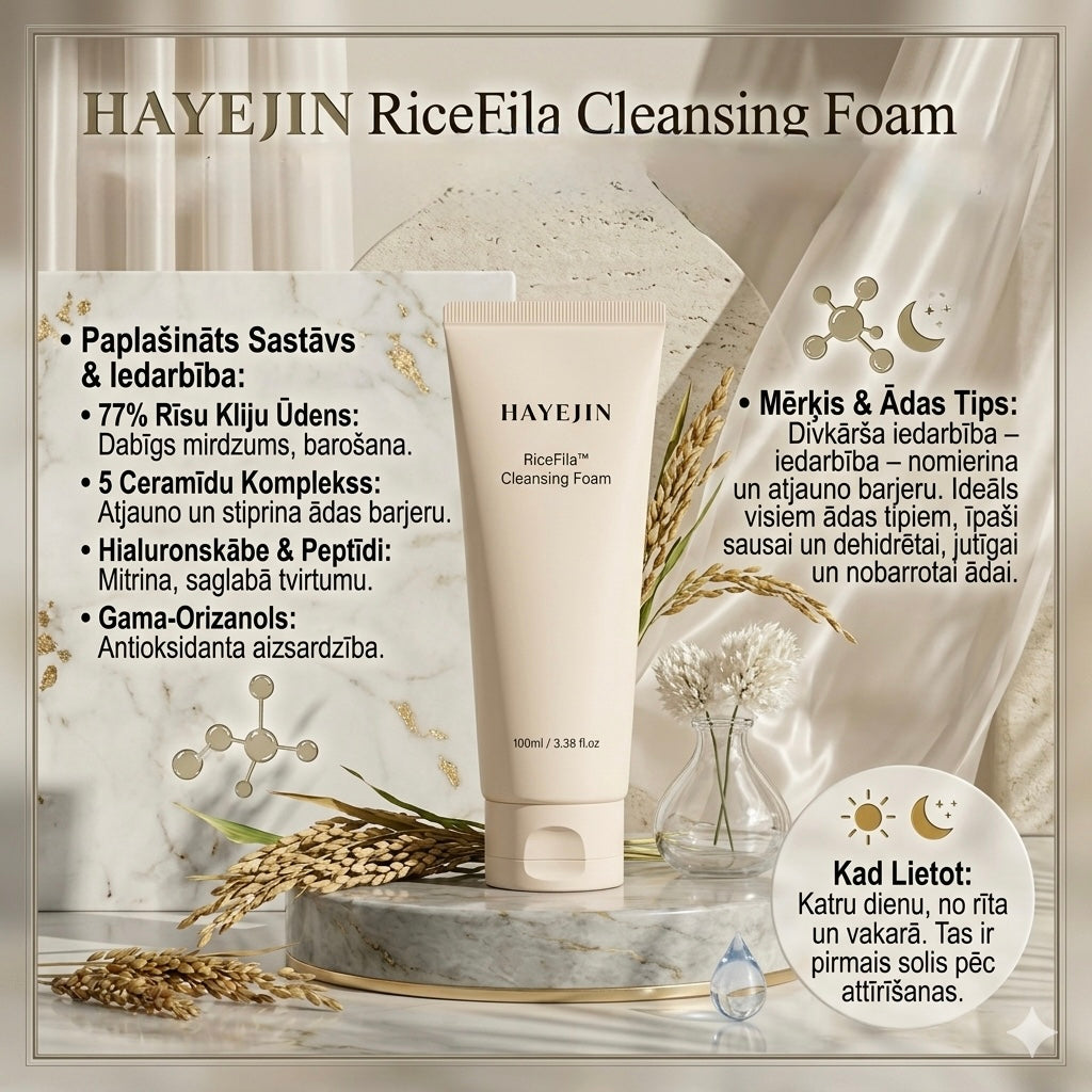 HAYEJIN – RiceFila tīrīšanas putas – 100 ml