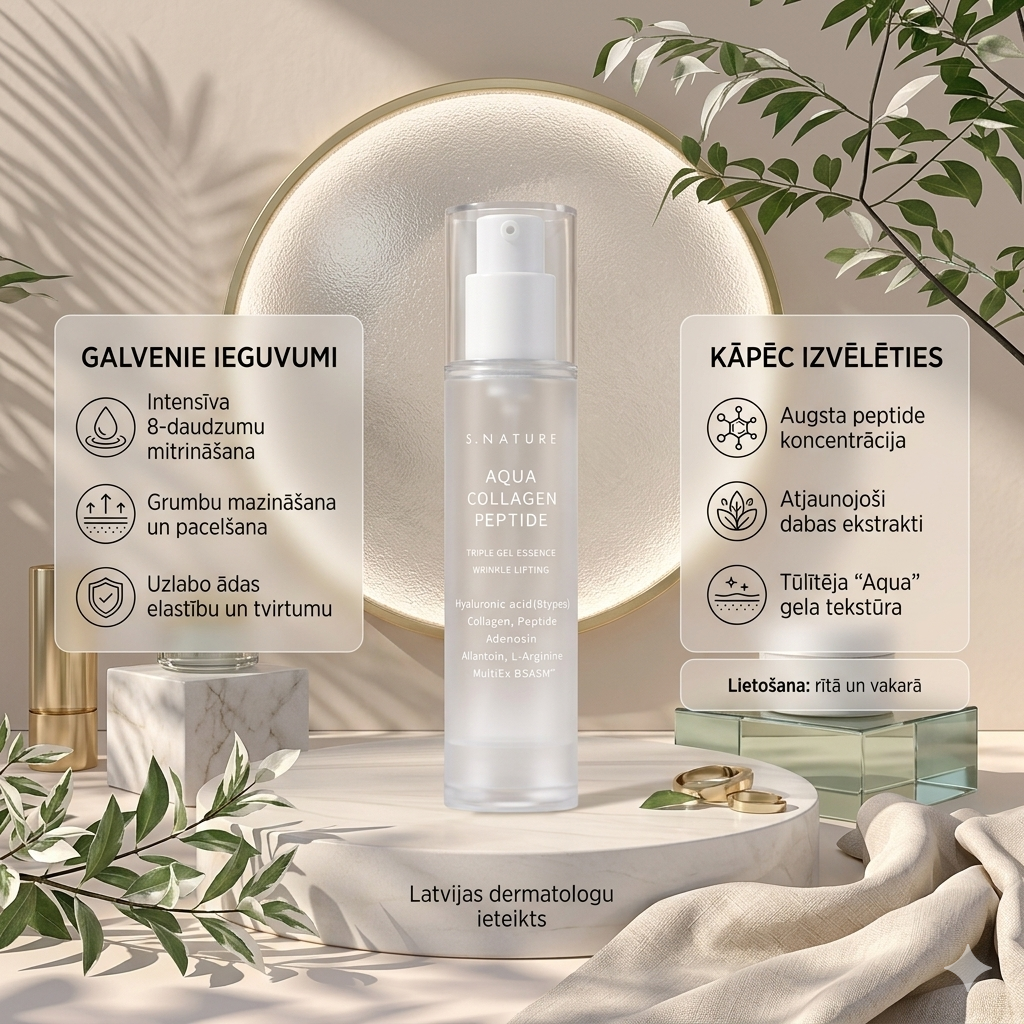 S.NATURE – Aqua Collagen Peptide Triple Gel Essence – 50 ml