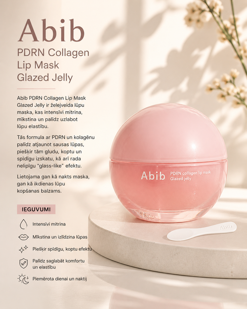 Abib – PDRN kolagēna lūpu maska ar glazētu želeju – 11 g