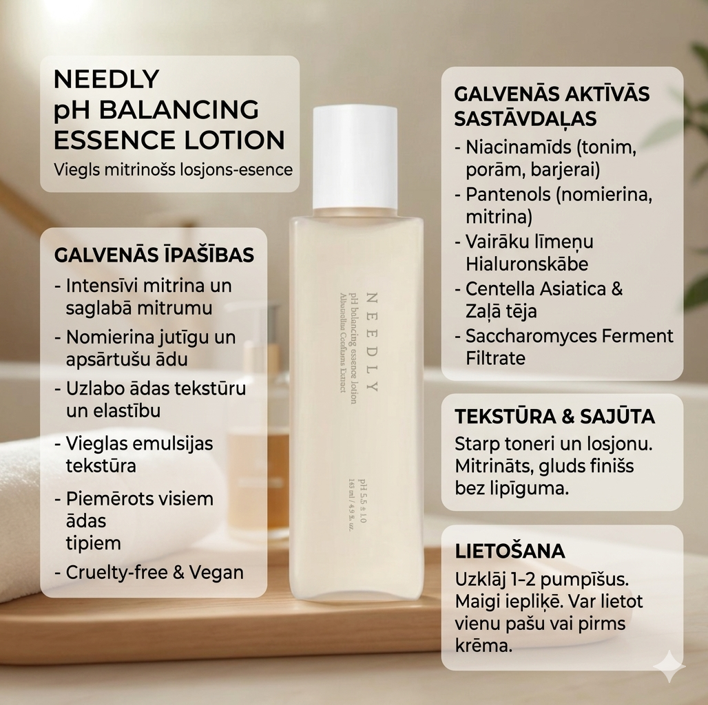 NEEDLY – PH Balancing Essence lotion – 145 ml