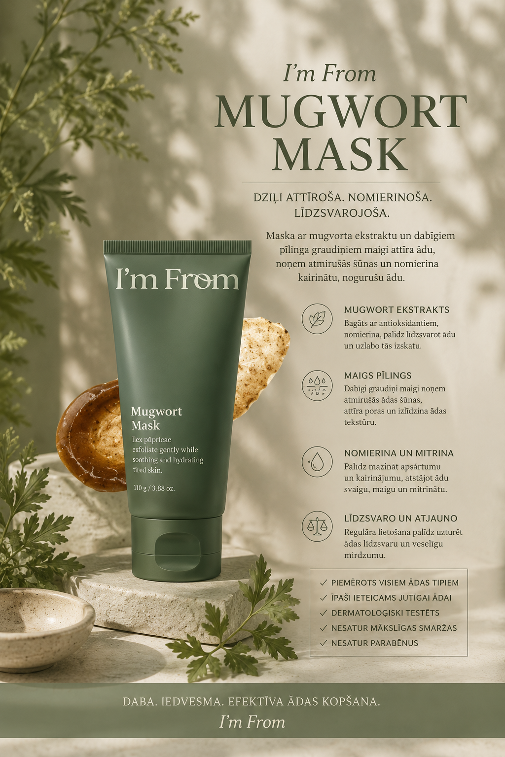 I'm From – Mugwort Mask – 70 g