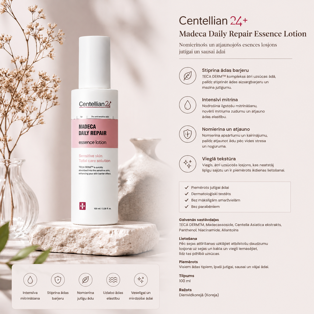 Centellian24 – Madeca Daily Repair Essence Lotion – 100 ml