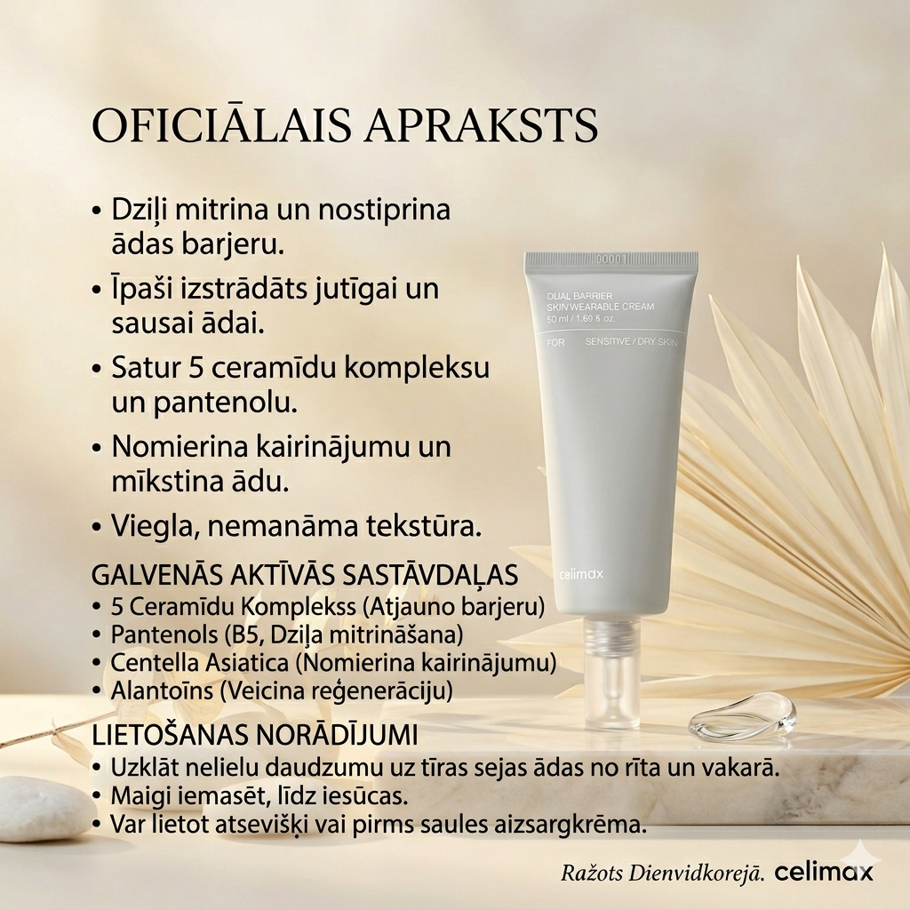 Celimax – divkāršās barjeras ādas krēms – 50 ml