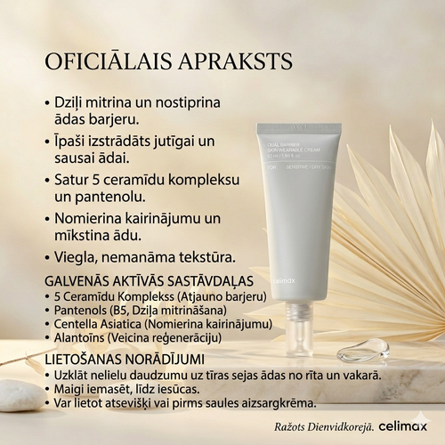 Celimax – divkāršās barjeras ādas krēms – 50 ml