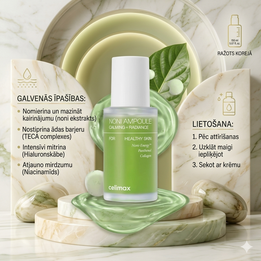 Celimax – Noni ampula nomierinošai + mirdzošai iedarbībai – 30 ml