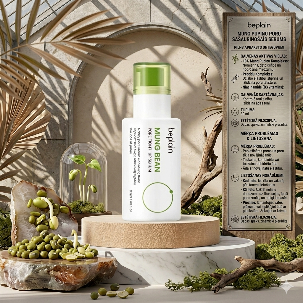 Beplain – mung pupiņu poru sašaurinošs serums – 30 ml