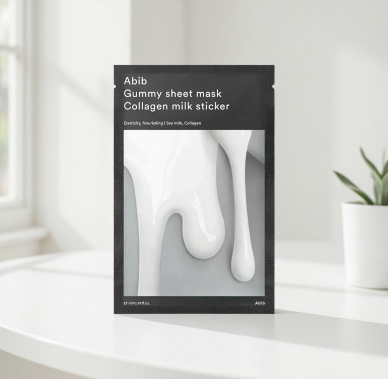 Abib – Gum Sheet Mask Collagen Milk Sticker