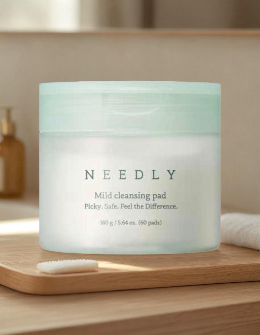 NEEDLY – Mild Cleansing pad, Makeup remover– 60 gab